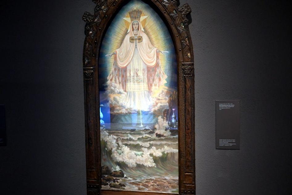 Georges Clairin (1871–1913), Die Schutzpatronin der Fischer, Wiesbaden, Museum Wiesbaden, Jugendstil, 1913, Bild 2/5