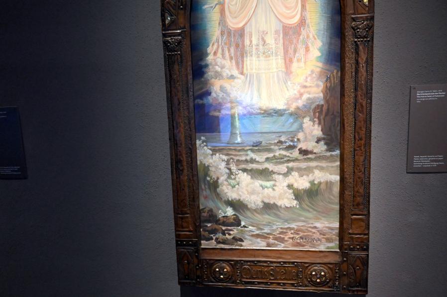 Georges Clairin (1871–1913), Die Schutzpatronin der Fischer, Wiesbaden, Museum Wiesbaden, Jugendstil, 1913, Bild 4/5