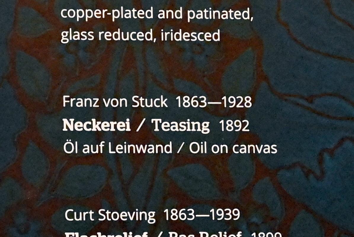 Franz von Stuck (1890–1923), Neckerei, Wiesbaden, Museum Wiesbaden, Jugendstil, 1892, Bild 2/2