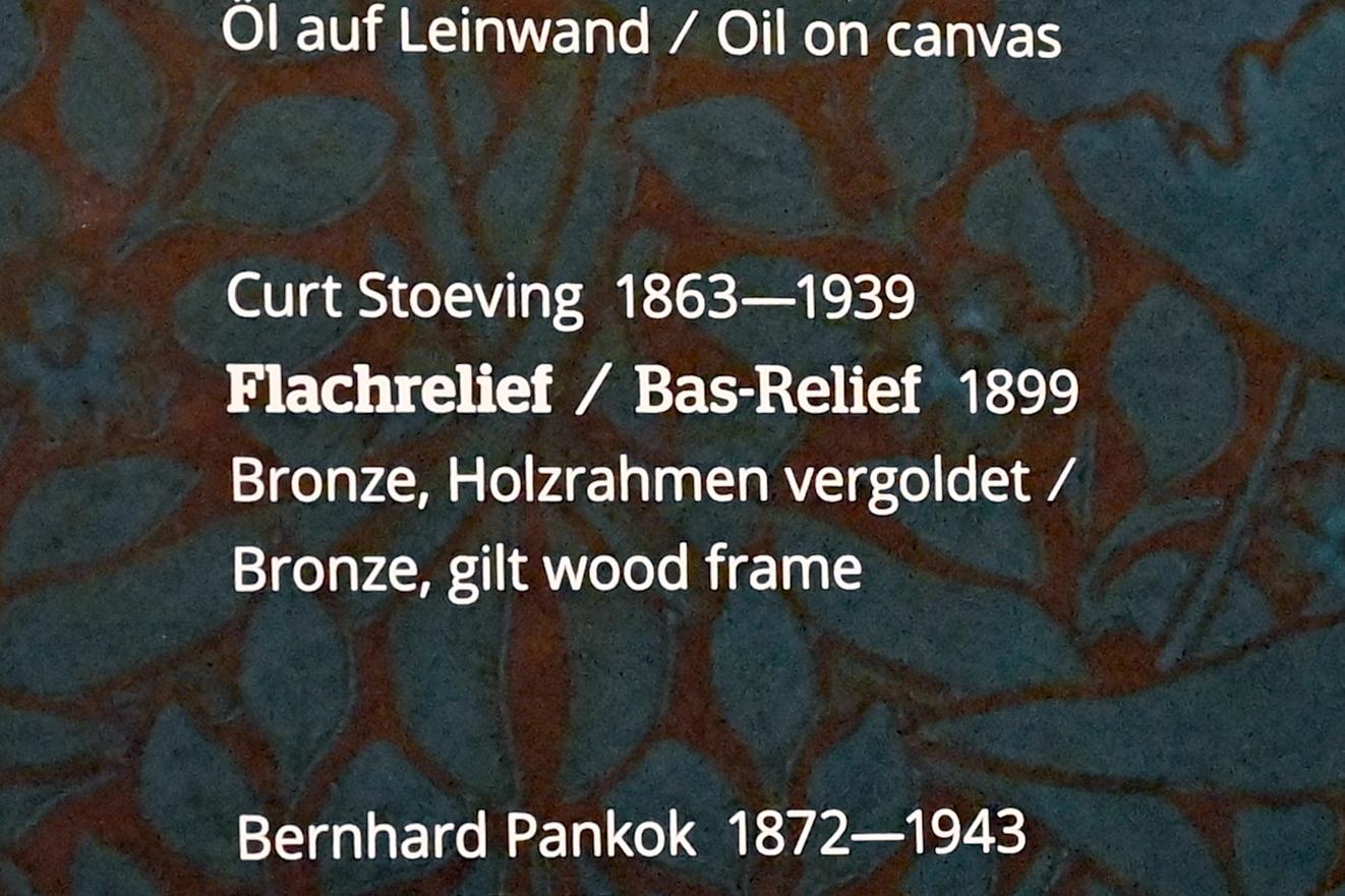 Curt Stoeving (1899), Flachrelief, Wiesbaden, Museum Wiesbaden, Jugendstil, 1899, Bild 2/2