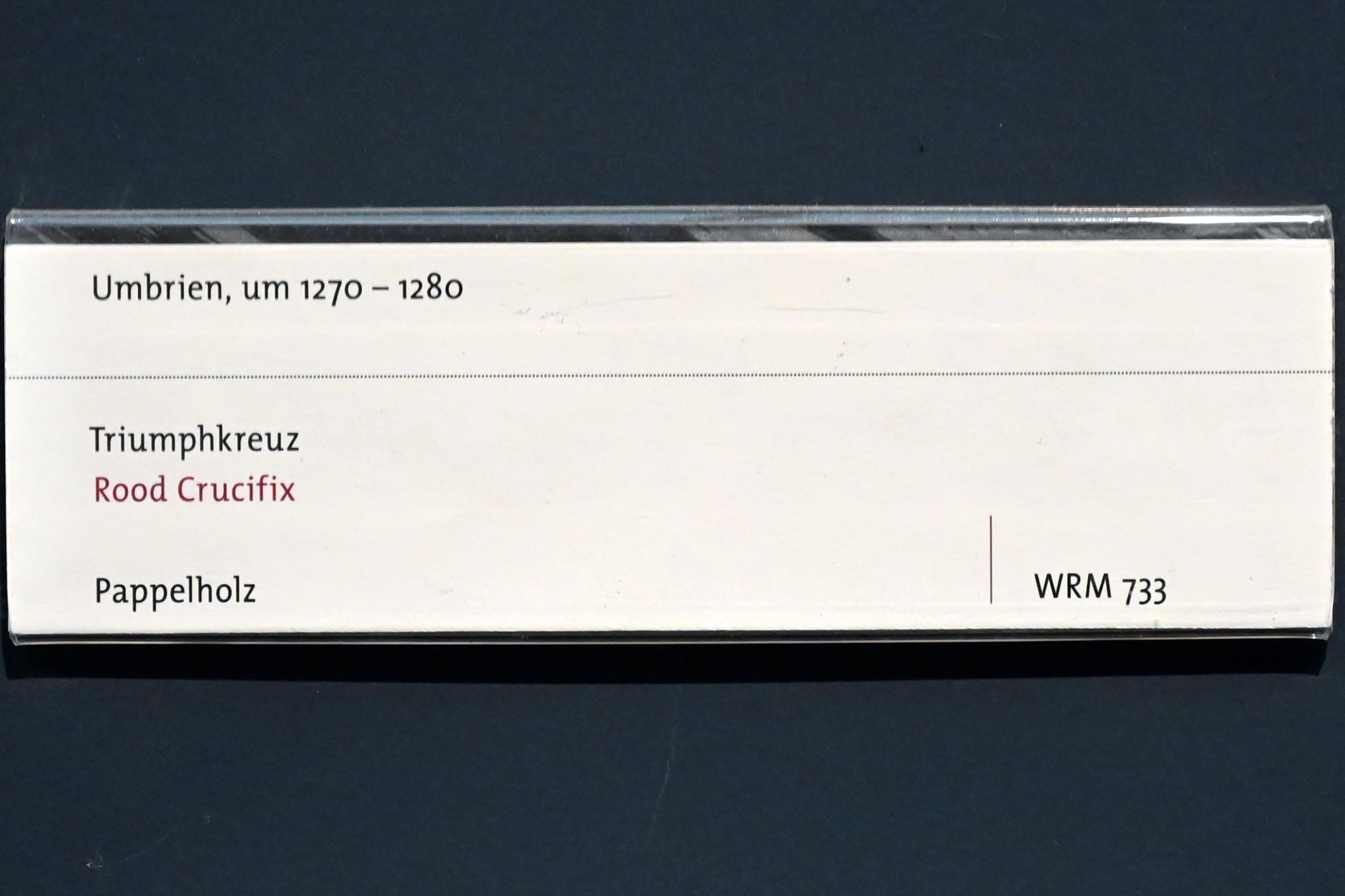 Triumphkreuz, Köln, Wallraf-Richartz-Museum, Mittelalter - Saal 1, um 1270–1280, Bild 2/2