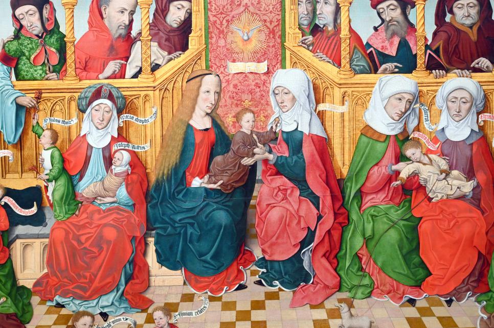 Triptychon mit der Hl. Sippe, Köln, Wallraf-Richartz-Museum, Mittelalter - Saal 2, um 1510, Bild 2/5