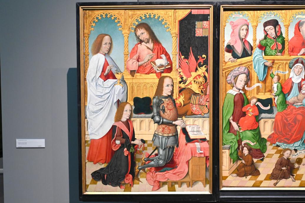 Triptychon mit der Hl. Sippe, Köln, Wallraf-Richartz-Museum, Mittelalter - Saal 2, um 1510, Bild 3/5