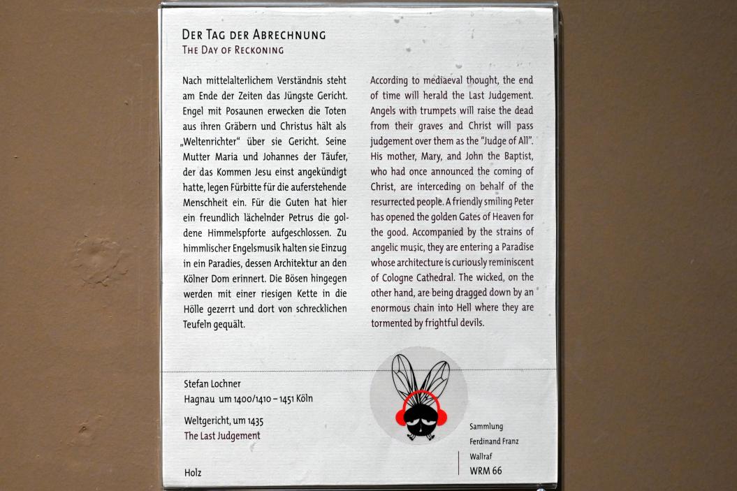 Stefan Lochner (Stephan Lochner) (1435–1450), Weltgericht, Köln, Wallraf-Richartz-Museum, Mittelalter - Saal 6, um 1435, Bild 2/2