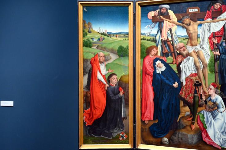 Meister der Katharinenlegende (1483), Triptychon mit der Kreuzabnahme Christi, Köln, Wallraf-Richartz-Museum, Mittelalter - Saal 8, Letztes Drittel 15. Jhd., Bild 2/4