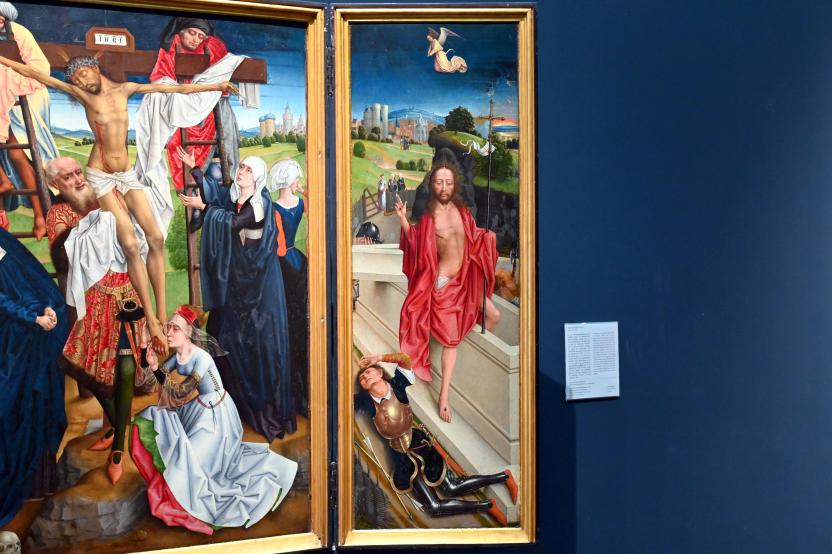 Meister der Katharinenlegende (1483), Triptychon mit der Kreuzabnahme Christi, Köln, Wallraf-Richartz-Museum, Mittelalter - Saal 8, Letztes Drittel 15. Jhd., Bild 3/4