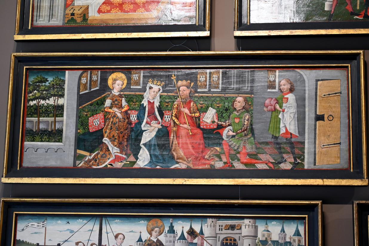 Bilderzyklus aus dem Leben der hl. Ursula, Köln, ehem. Benediktinerinnenkloster zu den heiligen Makkabäern, jetzt Köln, Wallraf-Richartz-Museum, Mittelalter - Saal 9, Undatiert, Bild 2/16