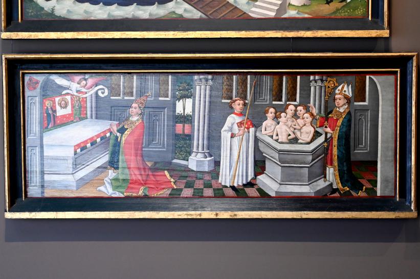 Bilderzyklus aus dem Leben der hl. Ursula, Köln, ehem. Benediktinerinnenkloster zu den heiligen Makkabäern, jetzt Köln, Wallraf-Richartz-Museum, Mittelalter - Saal 9, Undatiert, Bild 4/16