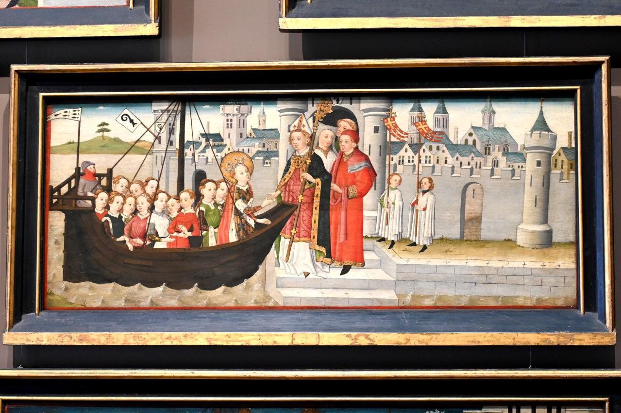 Bilderzyklus aus dem Leben der hl. Ursula, Köln, ehem. Benediktinerinnenkloster zu den heiligen Makkabäern, jetzt Köln, Wallraf-Richartz-Museum, Mittelalter - Saal 9, Undatiert, Bild 10/16