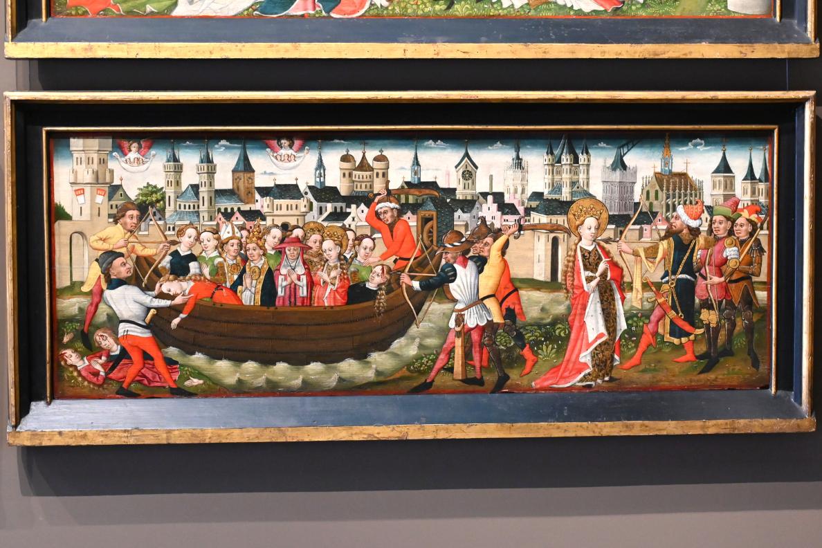 Bilderzyklus aus dem Leben der hl. Ursula, Köln, ehem. Benediktinerinnenkloster zu den heiligen Makkabäern, jetzt Köln, Wallraf-Richartz-Museum, Mittelalter - Saal 9, Undatiert, Bild 15/16