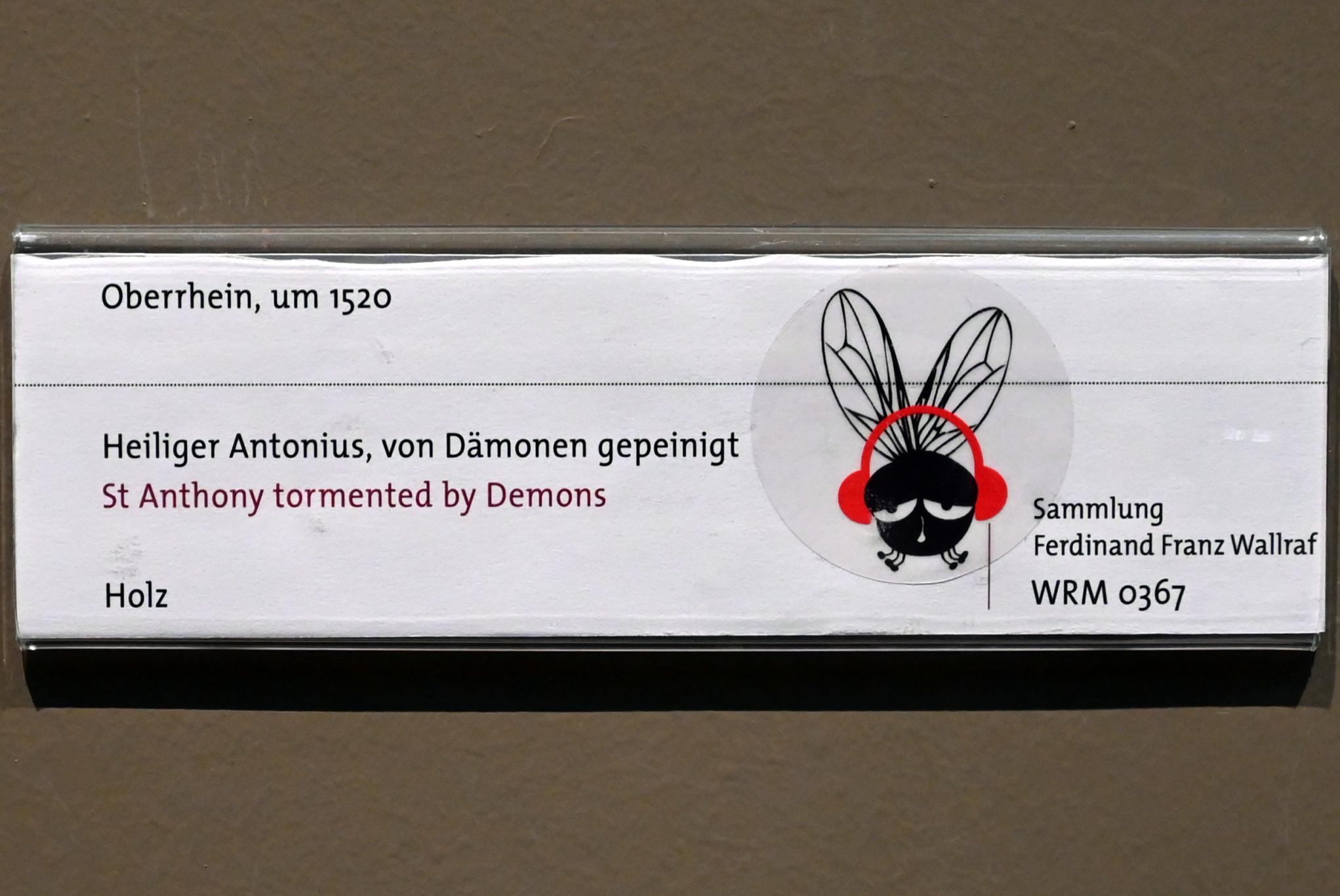 Heiliger Antonius, von Dämonen gepeinigt, Köln, Wallraf-Richartz-Museum, Mittelalter - Saal 12, um 1520, Bild 2/2