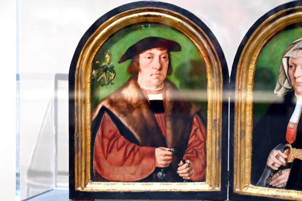 Bartholomäus Bruyn der Ältere (1513–1546), Gerhard und Anna Pilgrum, geb. Strauss, Köln, Wallraf-Richartz-Museum, Mittelalter - Saal 13, 1528, Bild 2/4