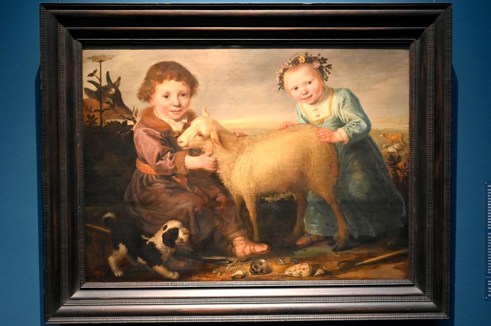 Jacob Gerritsz. Cuyp (1638), Zwei Kinder mit Lamm, Köln, Wallraf-Richartz-Museum, Barock - Saal 2, 1638
