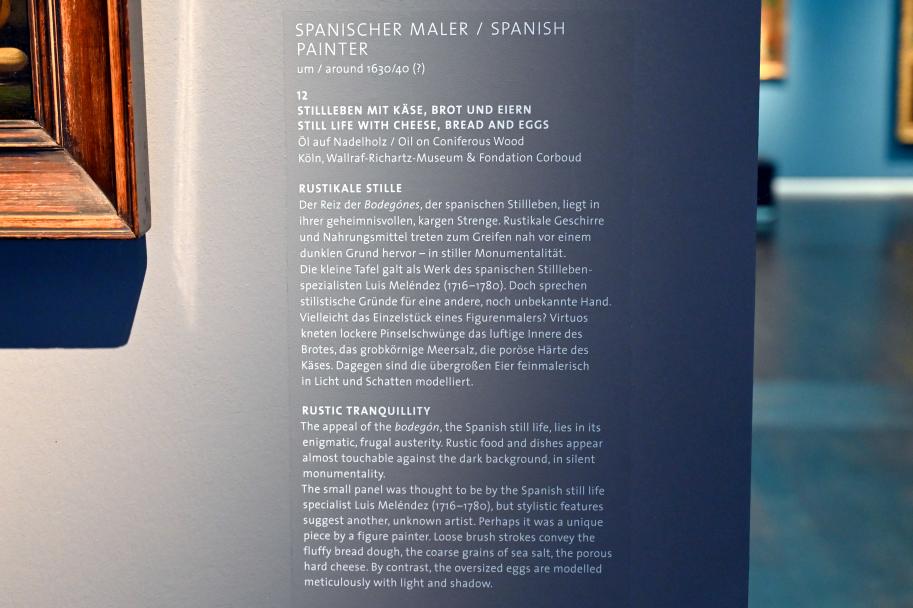 Stillleben mit Käse, Brot und Eiern, Köln, Wallraf-Richartz-Museum, Barock - Saal 7, Undatiert, Bild 2/2