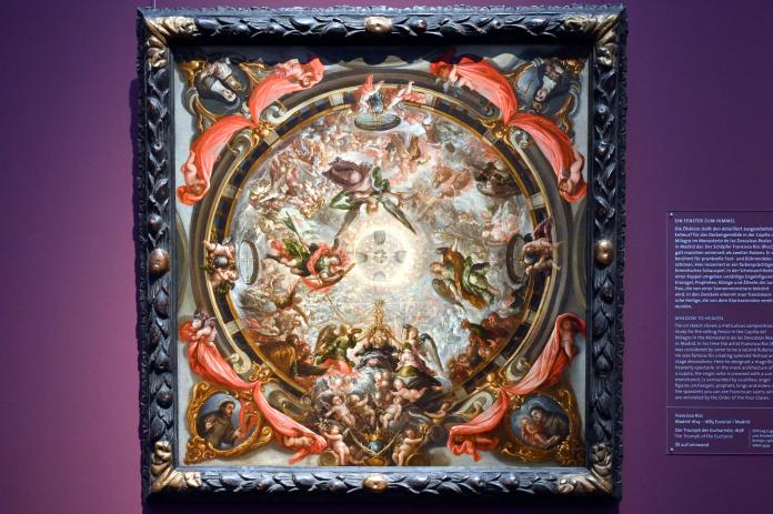 Francisco Rizi (1678), Der Triumph der Eucharistie, Madrid, Monasterio de las Descalzas Reales, jetzt Köln, Wallraf-Richartz-Museum, Barock - Saal 8, 1678