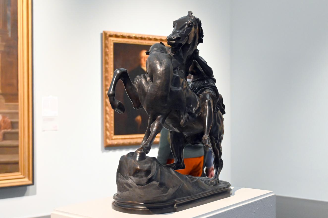 August Kiß (1837–1848), Amazone im Kampf mit einem Tiger, Köln, Wallraf-Richartz-Museum, 19. Jahrhundert - Saal 2, 1837, Bild 3/4