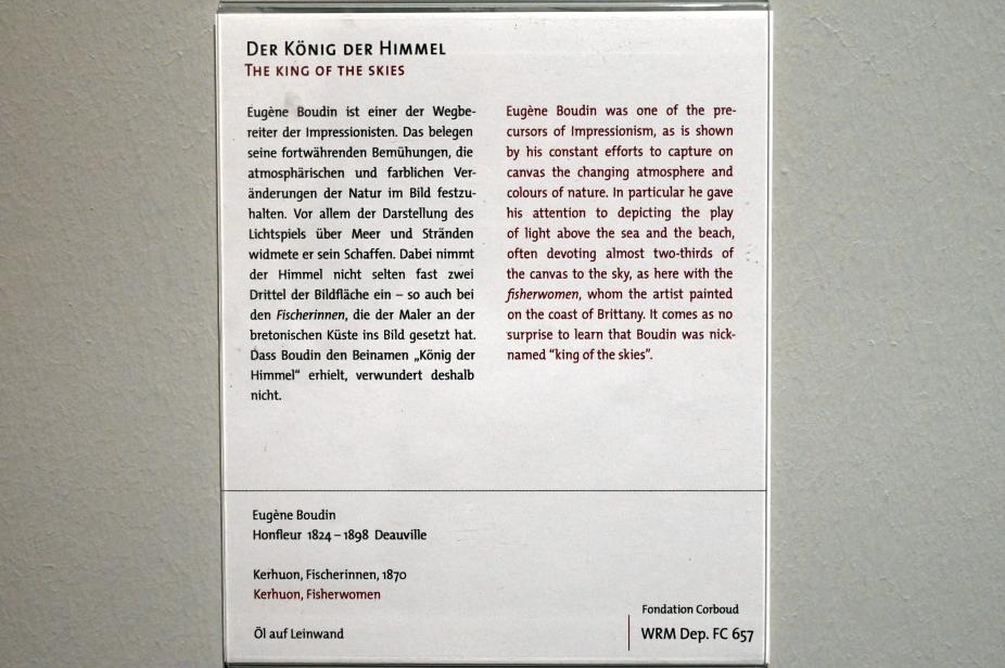 Eugène Boudin (1856–1895), Kerhuon, Fischerinnen, Köln, Wallraf-Richartz-Museum, 19. Jahrhundert - Saal 3, 1870, Bild 2/2
