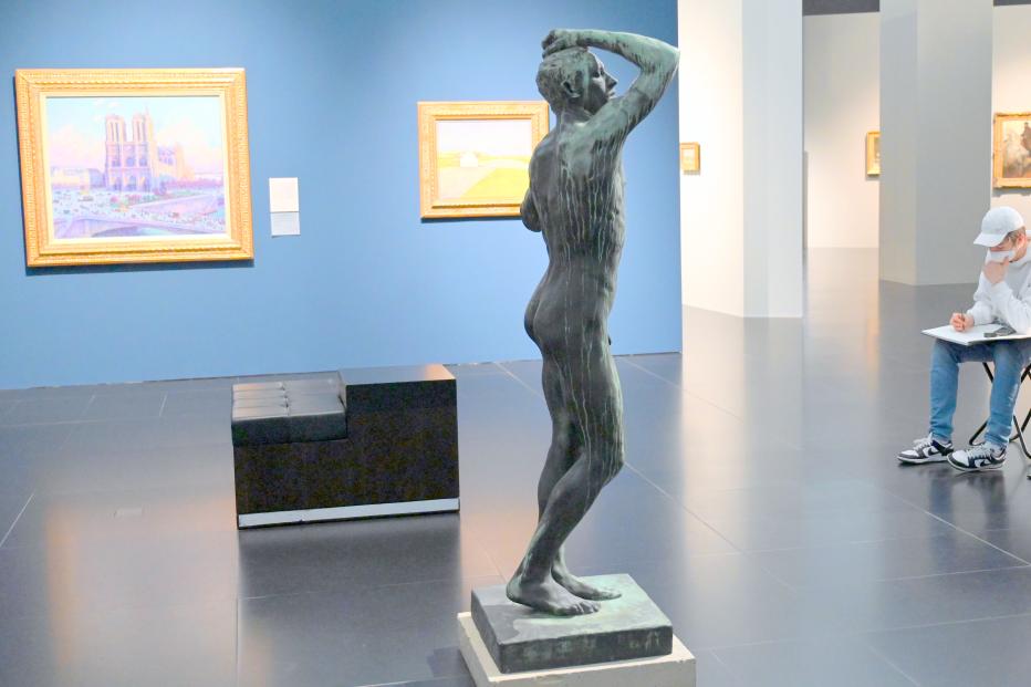 Auguste Rodin (1863–1917), Das eherne Zeitalter, Köln, Wallraf-Richartz-Museum, 19. Jahrhundert - Saal 7, 1876, Bild 2/3