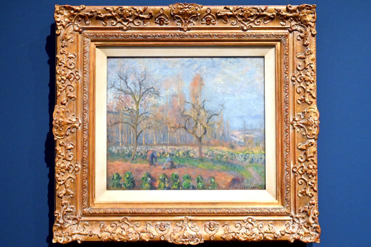 Camille Pissarro (1863–1903): Obstgarten in Pontoise bei Sonnenuntergang, 1878