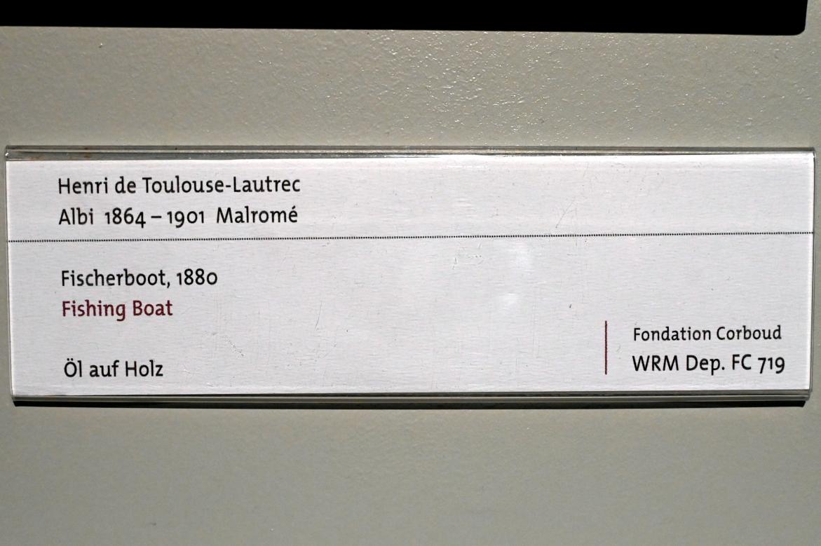 Henri de Toulouse-Lautrec (1880–1897), Fischerboot, Köln, Wallraf-Richartz-Museum, 19. Jahrhundert - Saal 7, 1880, Bild 2/2