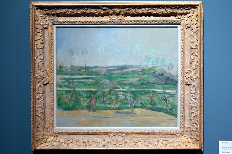 Paul Cézanne (1866–1906), Landschaft bei Aix-en-Provence, Köln, Wallraf-Richartz-Museum, 19. Jahrhundert - Saal 9, um 1879