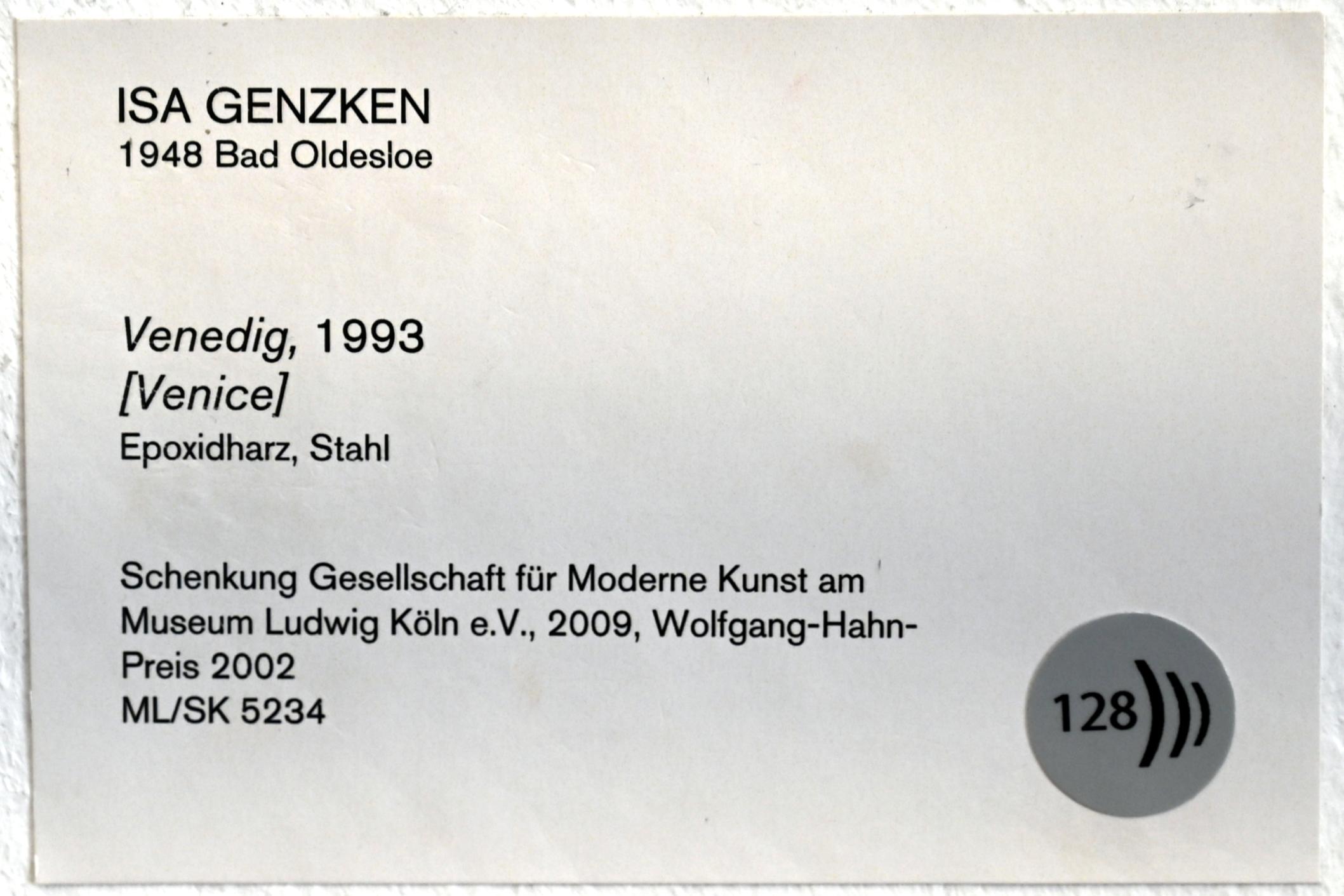 Isa Genzken (1974–2015), Venedig, Köln, Museum Ludwig, 02.01, 1993, Bild 3/3
