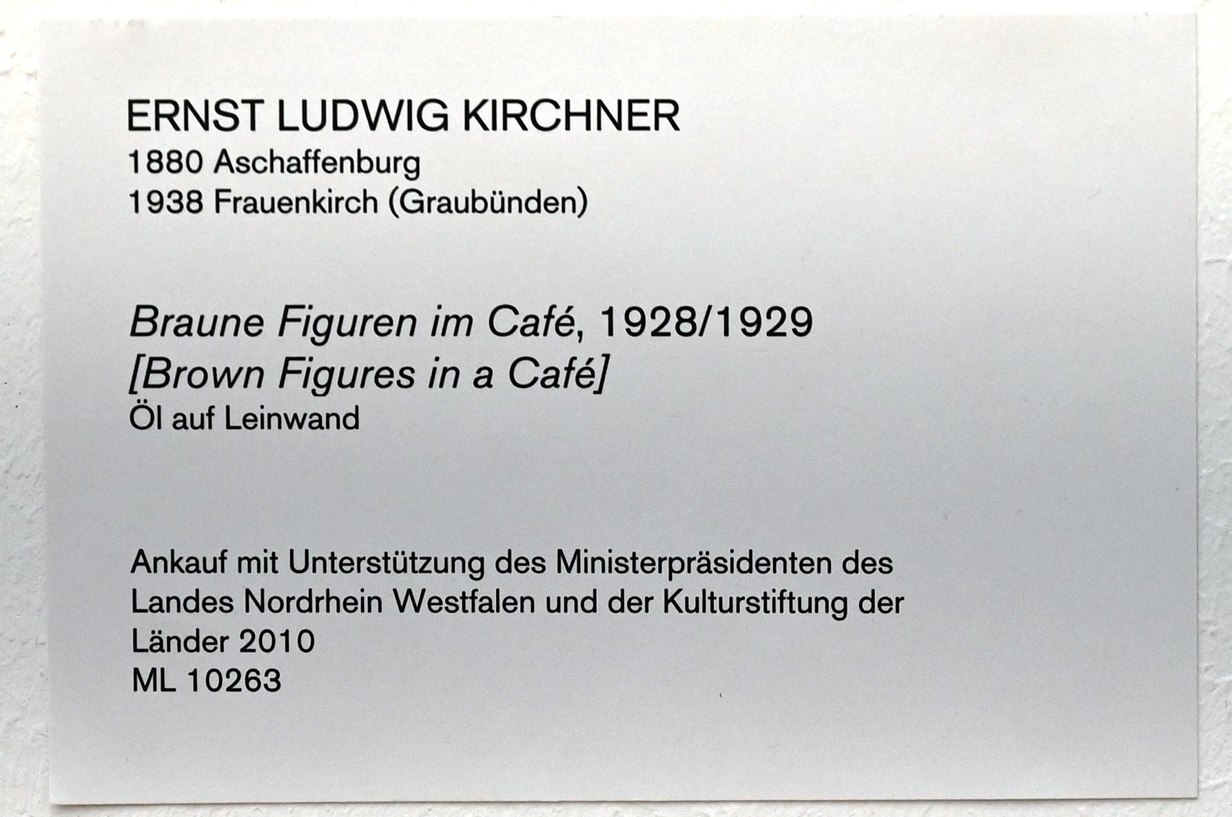 Ernst Ludwig Kirchner (1904–1933), Braune Figuren im Café, Köln, Museum Ludwig, 02.05, 1928–1929, Bild 2/2