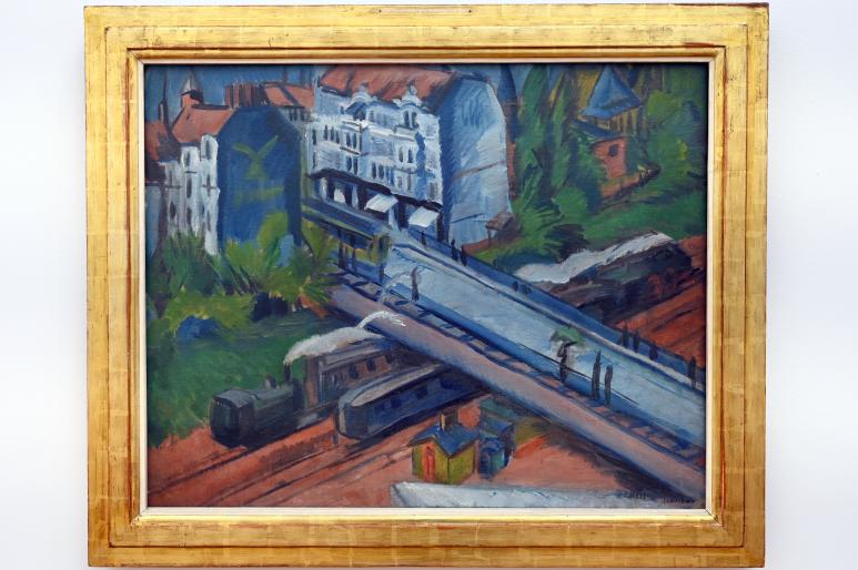 Ernst Ludwig Kirchner: Die Eisenbahnüberführung, 1914