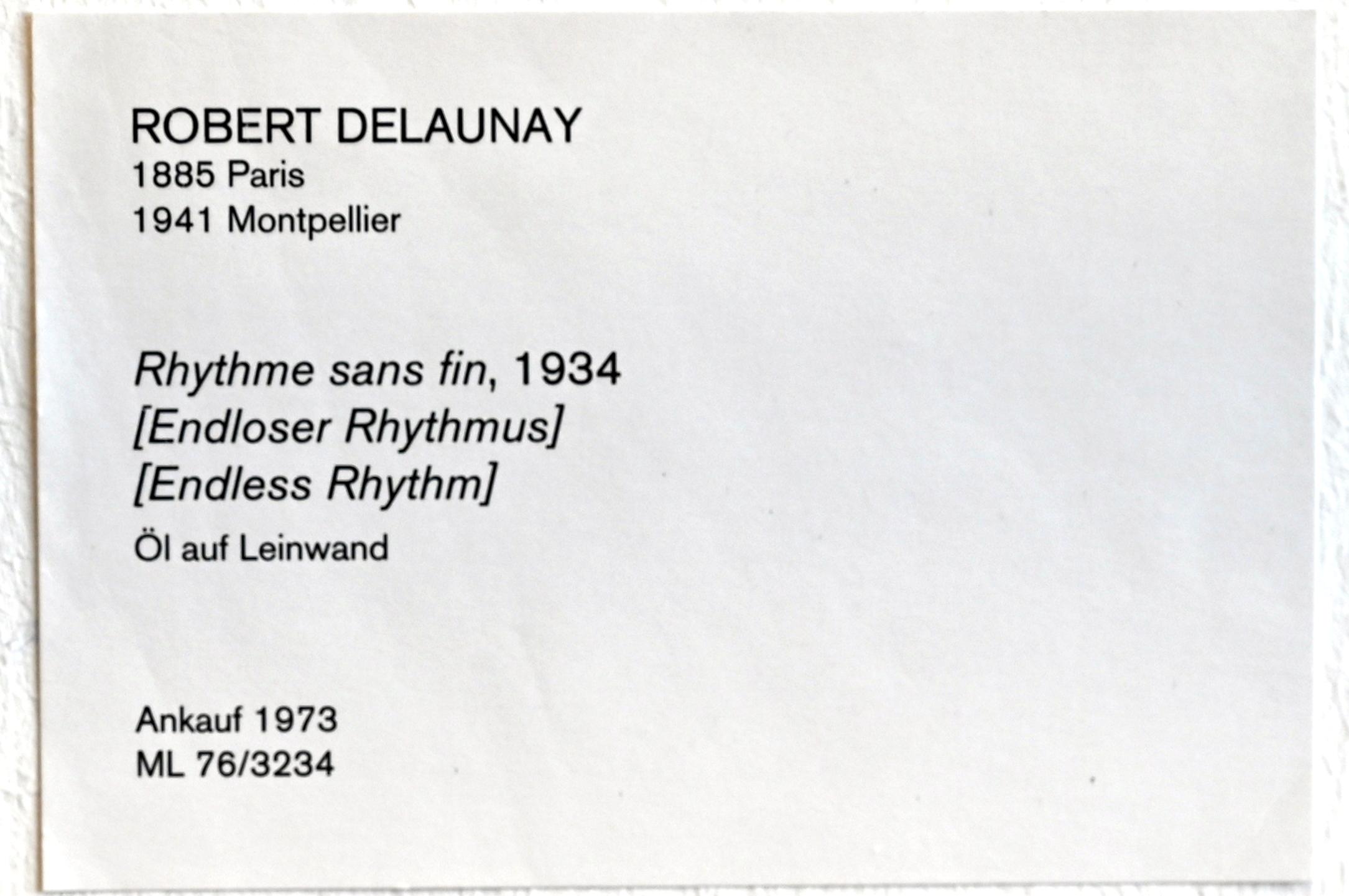 Robert Delaunay (1906–1938), Endloser Rhythmus, Köln, Museum Ludwig, 02.21, 1934, Bild 2/2