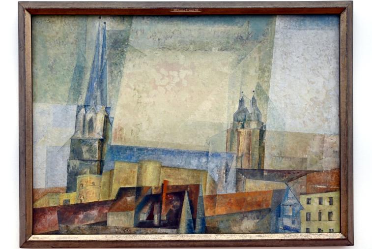 Lyonel Feininger: Türme über der Stadt (Halle), 1931