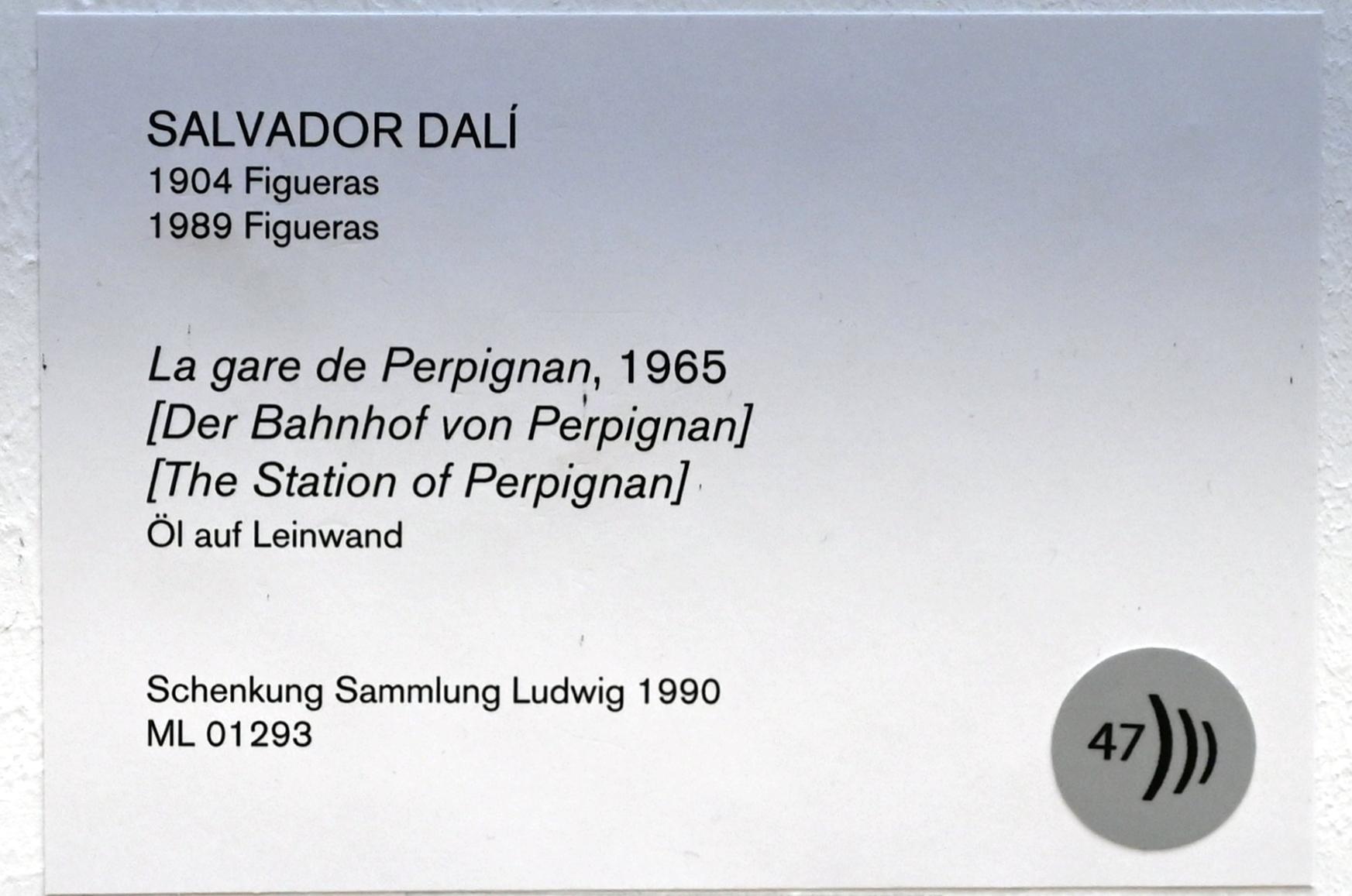 Salvador Dalí (1924–1965), Der Bahnhof von Perpignan, Köln, Museum Ludwig, 02.27, 1965, Bild 2/2