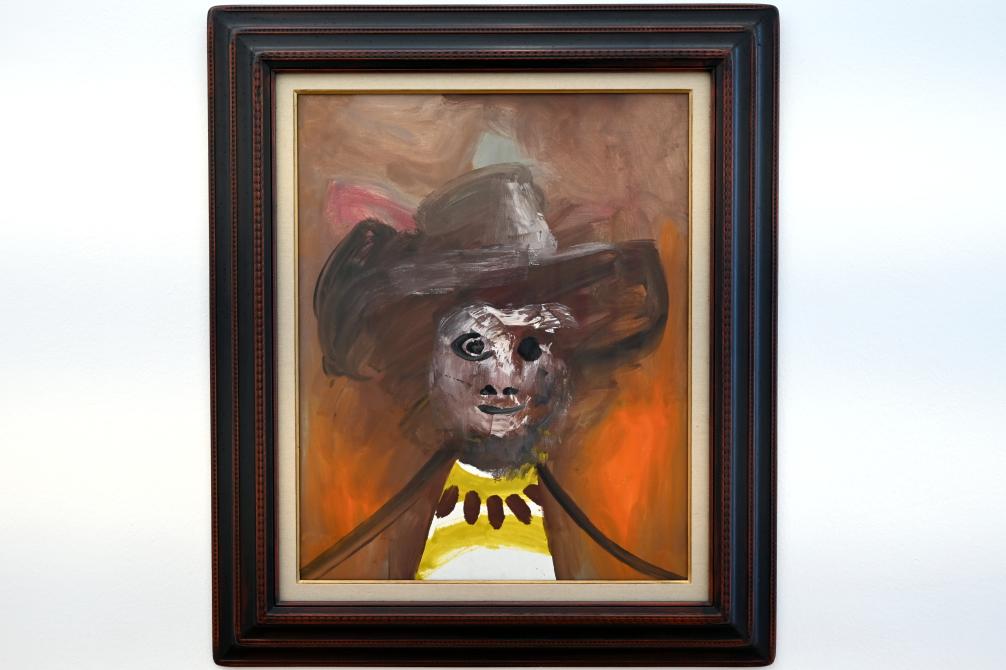 Pablo Picasso (1897–1972): Brustbild eines Mannes mit Hut, 1970