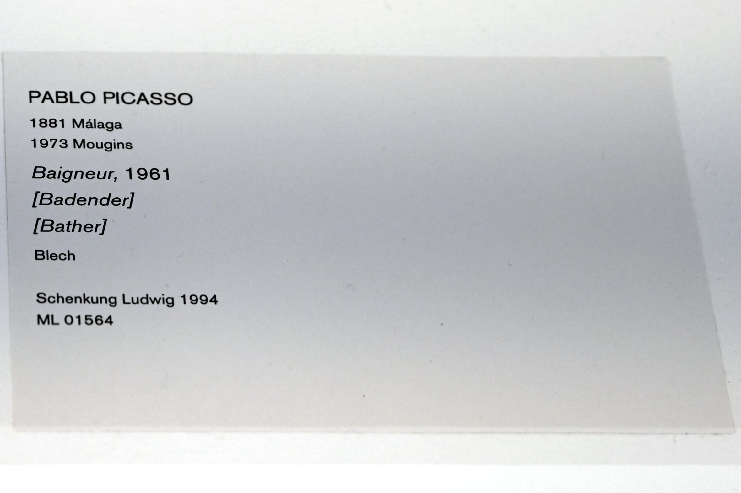 Pablo Picasso (1897–1972), Badender, Köln, Museum Ludwig, 02.37, 1961, Bild 2/2
