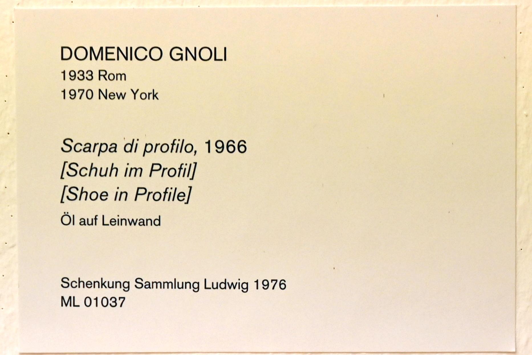 Domenico Gnoli (1966–1967), Schuhe im Profil, Köln, Museum Ludwig, 01.58, 1966, Bild 2/2