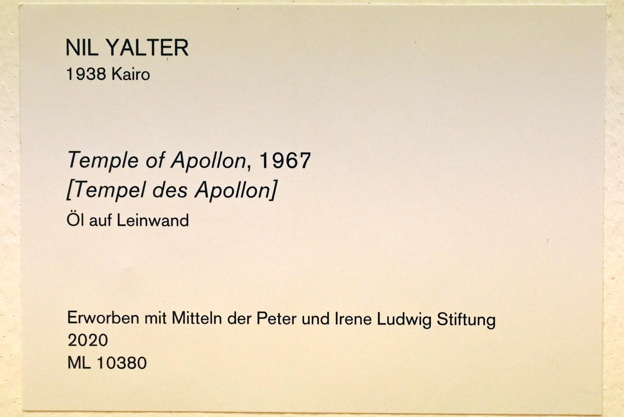 Nil Yalter (1967), Tempel des Apollon, Köln, Museum Ludwig, 01.58, 1967, Bild 2/2
