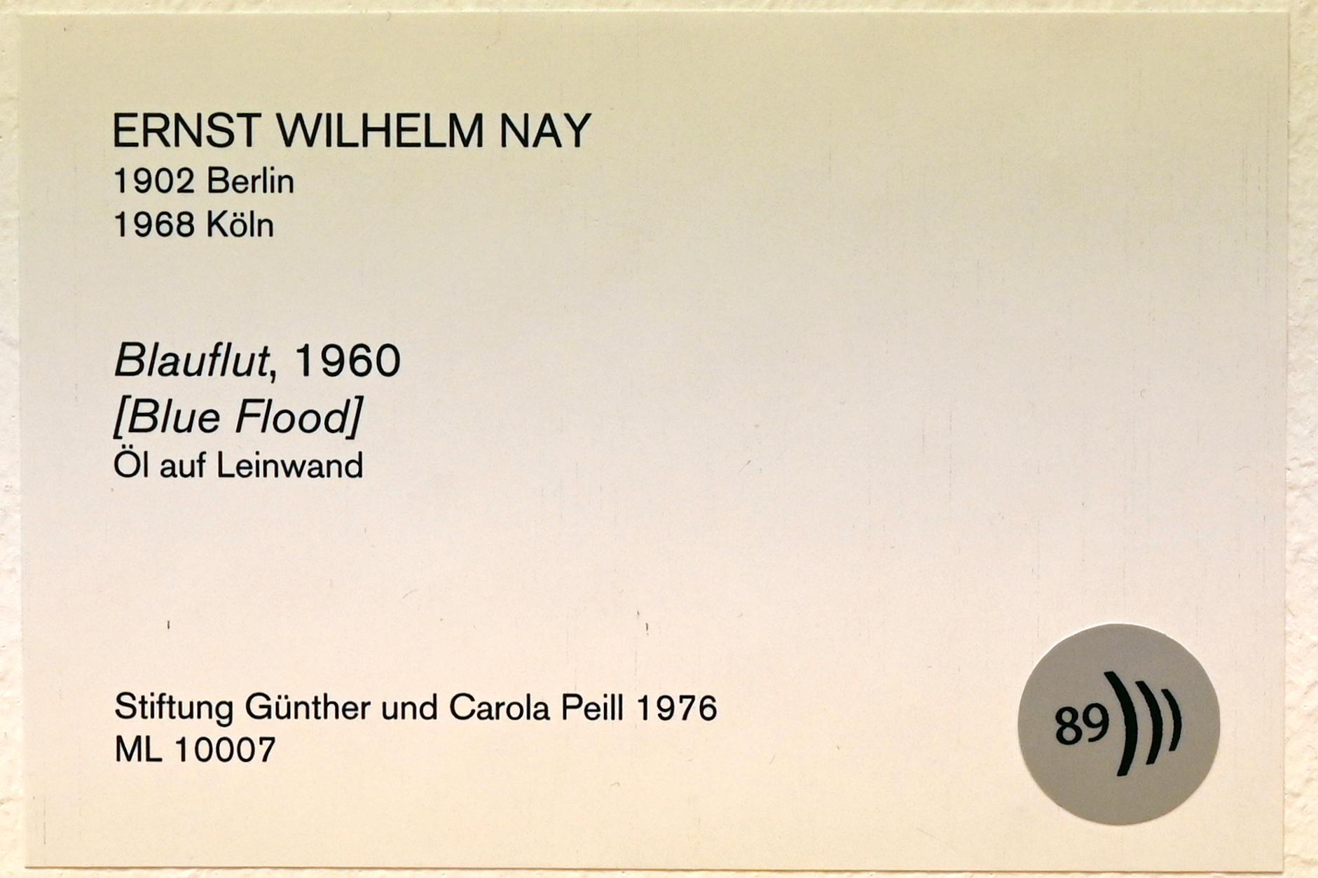 Ernst Wilhelm Nay (1935–1967), Blauflut, Köln, Museum Ludwig, 01.52, 1960, Bild 2/2