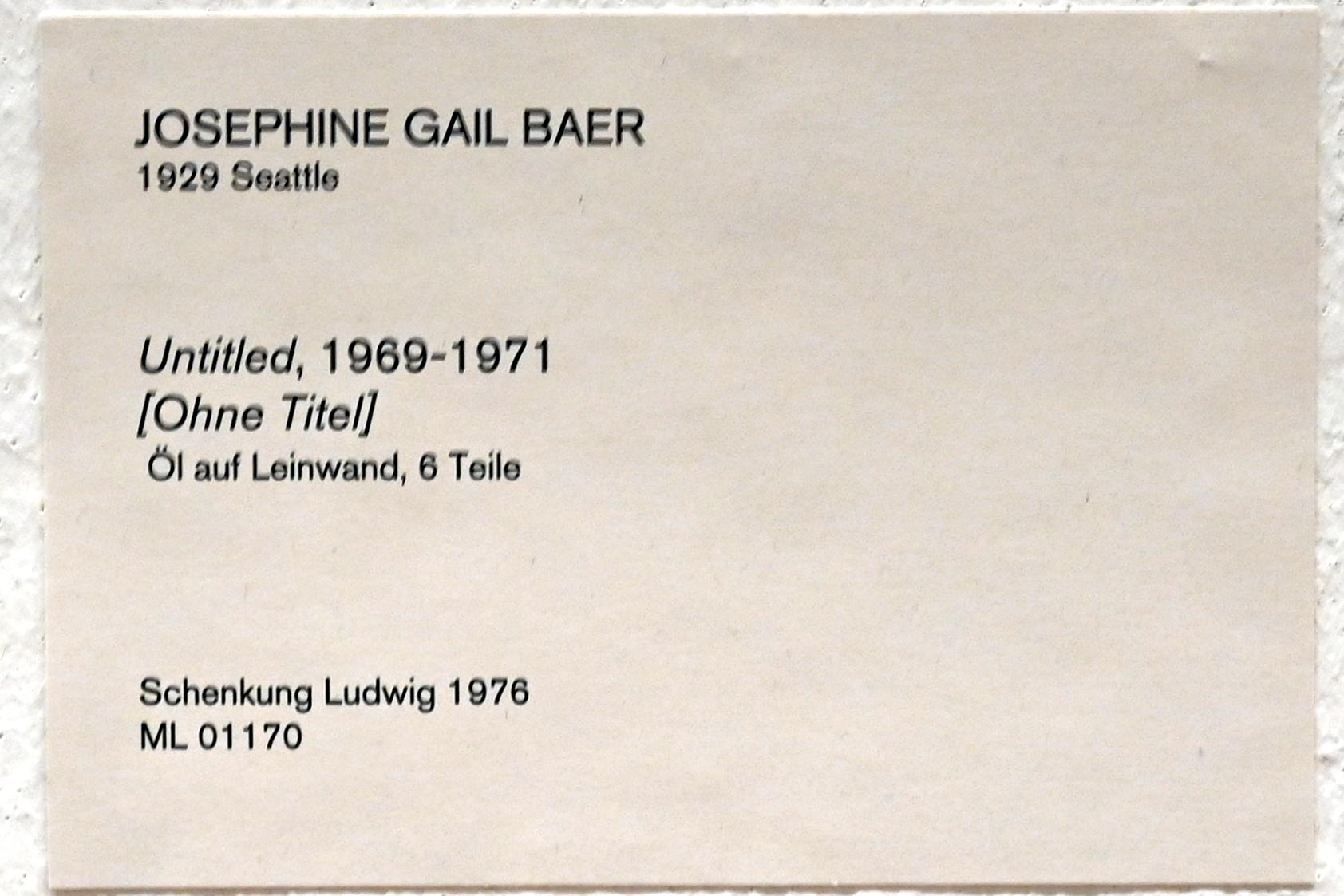 Jo Baer (1964–1970), Ohne Titel, Köln, Museum Ludwig, 01.38, 1969–1971, Bild 3/3