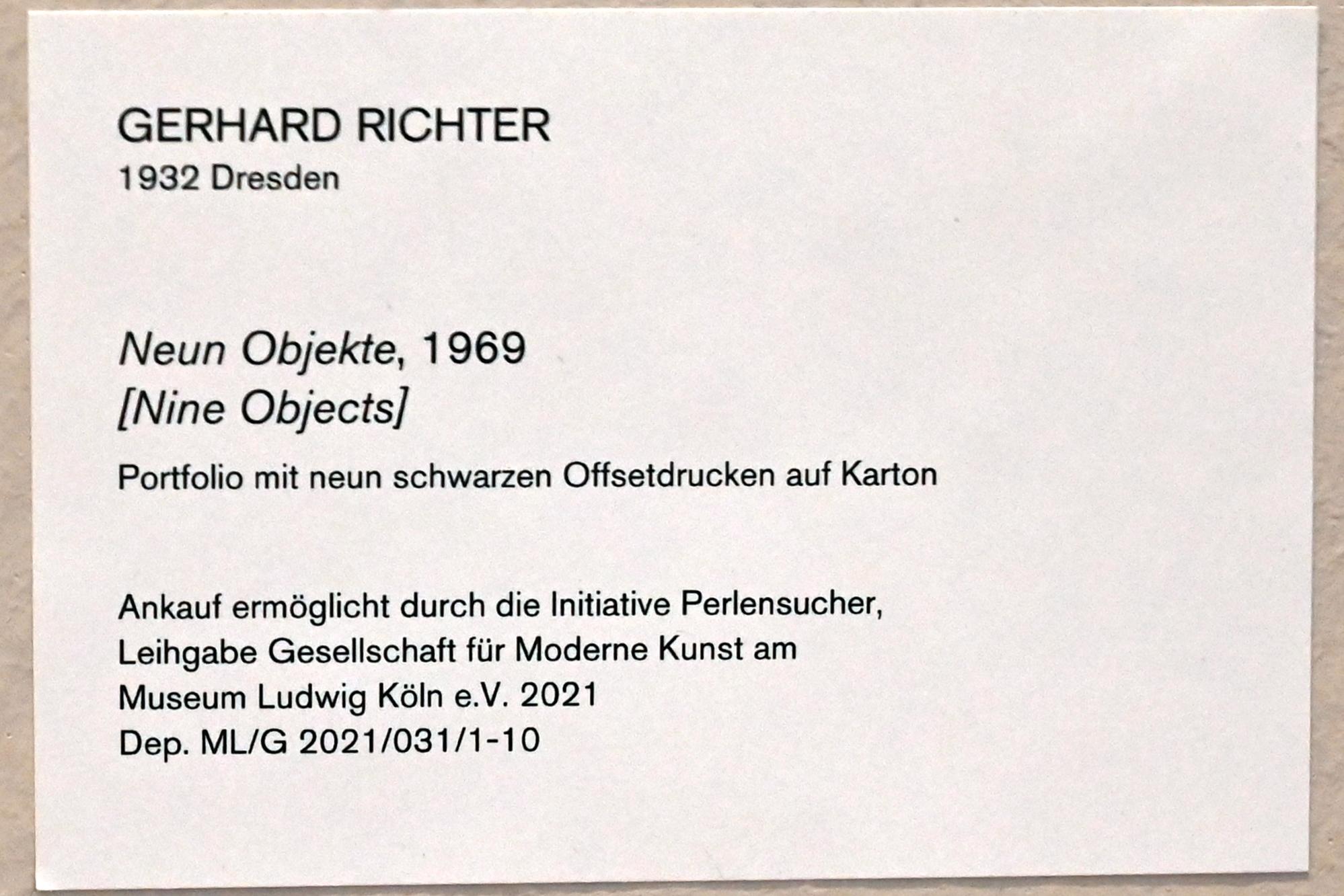 Gerhard Richter (1963–2020), Neun Objekte, Köln, Museum Ludwig, 01.39, 1969, Bild 2/2