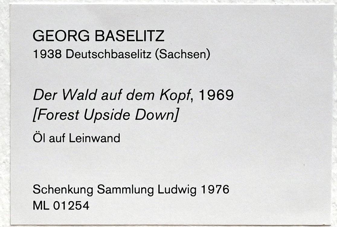 Georg Baselitz (1962–2019), Der Wald auf dem Kopf, Köln, Museum Ludwig, 01.37, 1969, Bild 2/2