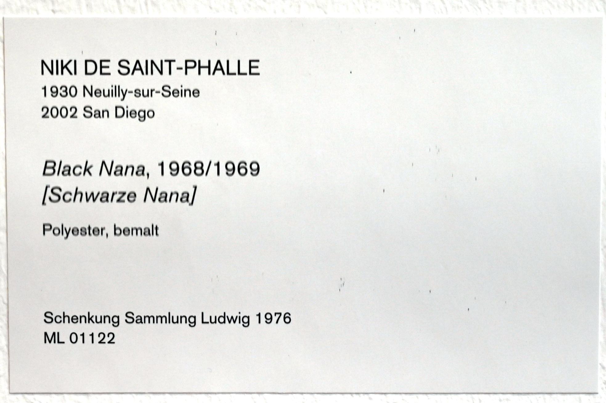 Niki de Saint Phalle (1961–1995), Schwarze Nana, Köln, Museum Ludwig, 01.19, 1968–1969, Bild 4/4