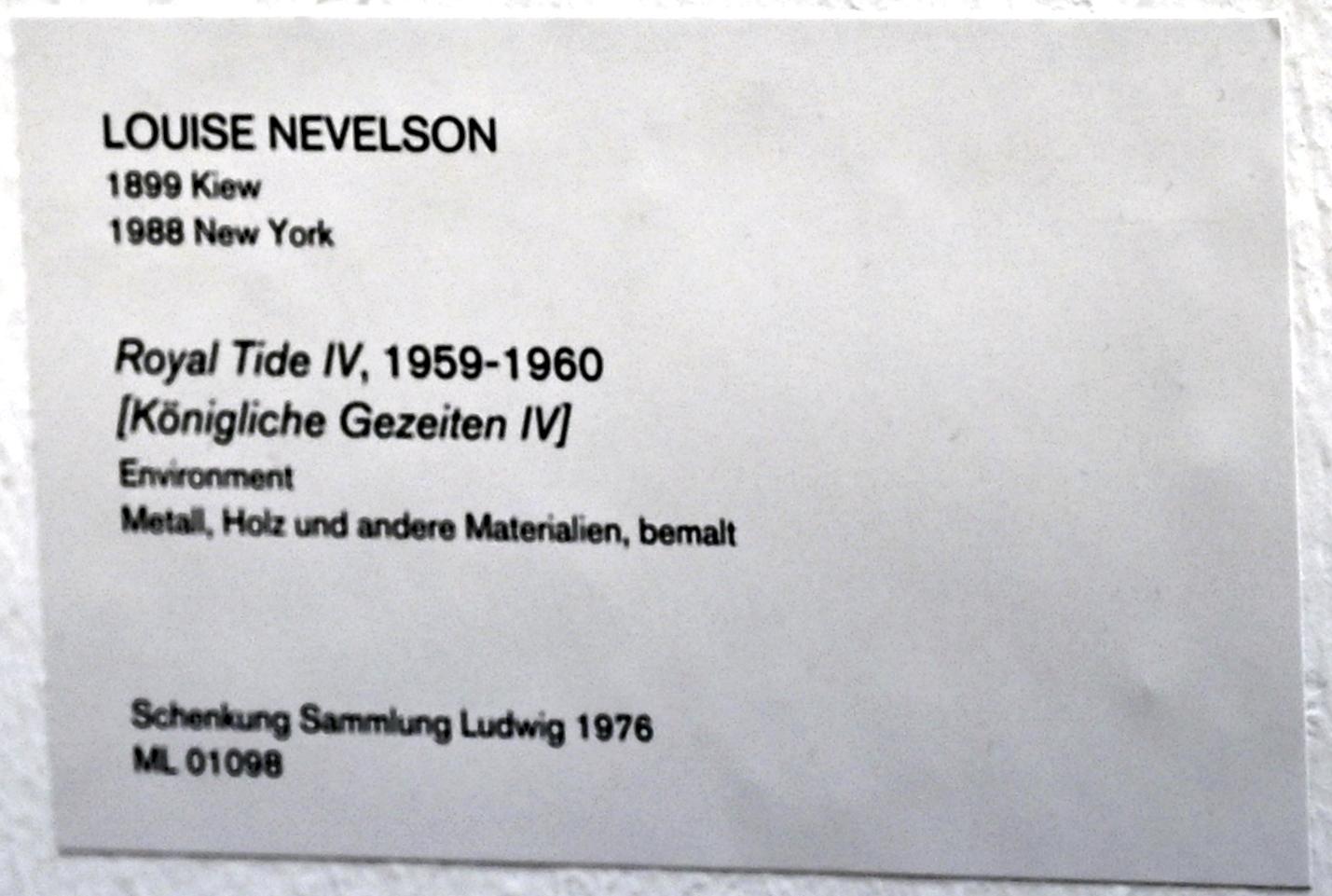 Louise Nevelson (1954–1983), Königliche Gezeiten IV, Köln, Museum Ludwig, 01.18, 1959–1960, Bild 3/3
