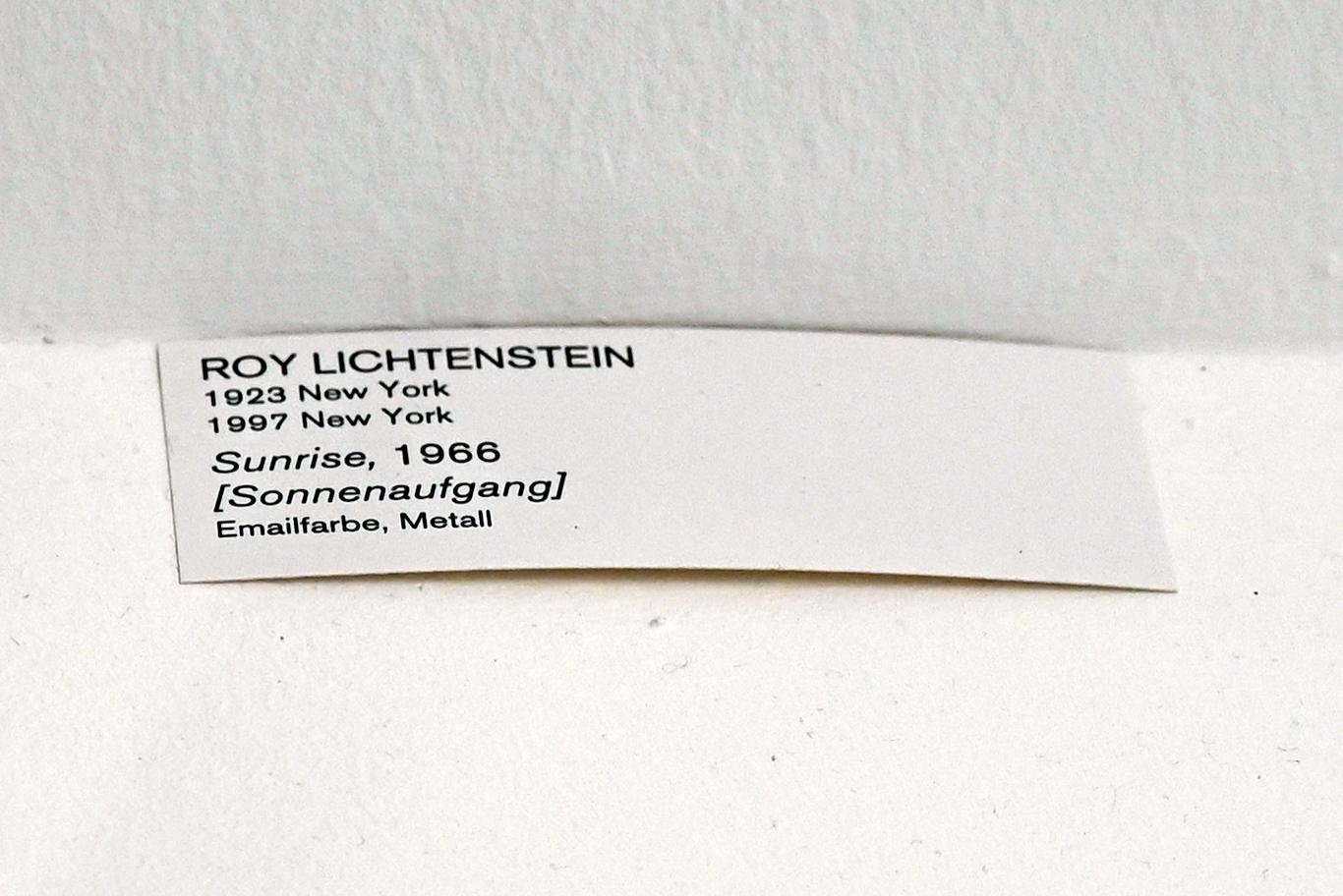 Roy Lichtenstein (1962–1994), Sonnenaufgang, Köln, Museum Ludwig, 01.11, 1966, Bild 2/2