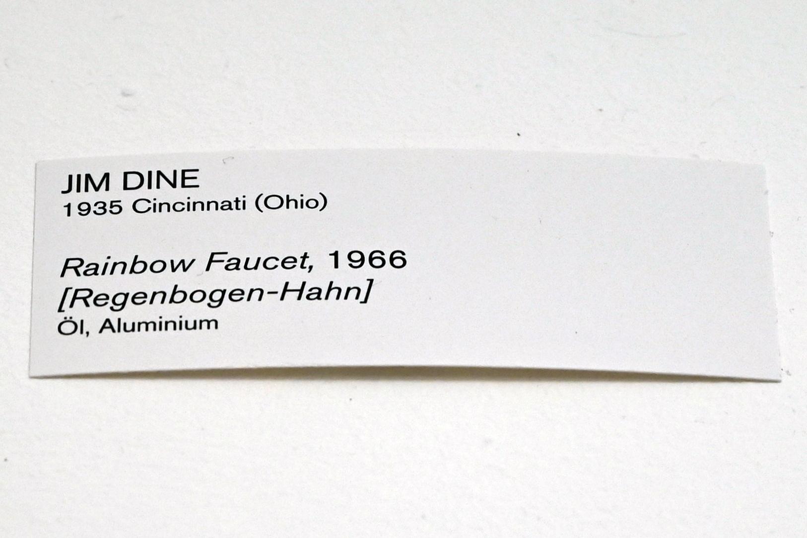 Jim Dine (1962–1993), Regenbogen-Hahn, Köln, Museum Ludwig, 01.11, 1966, Bild 2/2