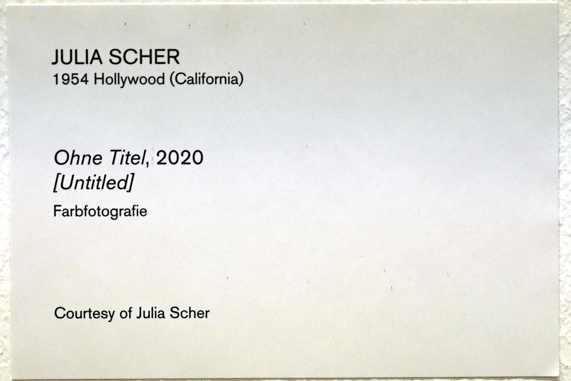 Julia Scher (1991–2020), Ohne Titel, Köln, Museum Ludwig, E0.37, 2020, Bild 2/2