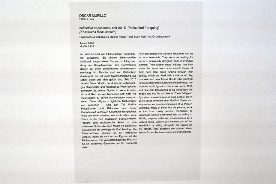 Oscar Murillo (2018), Kollektives Bewusstsein, Köln, Museum Ludwig, E0.42, 2015–2022, Bild 10/10