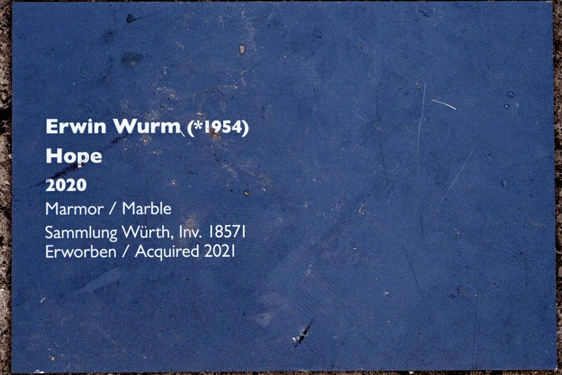 Erwin Wurm (2003–2021), Hope, Schwäbisch Hall, Kunsthalle Würth, 2020, Bild 4/4