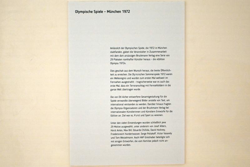 Max Bill (1965–1978), Komposition für München, Schwäbisch Hall, Kunsthalle Würth, Ausstellung "Sport, Spaß und Spiel" vom 13.12.2021 - 26.02.2023, Obergeschoß, 1970, Bild 3/3