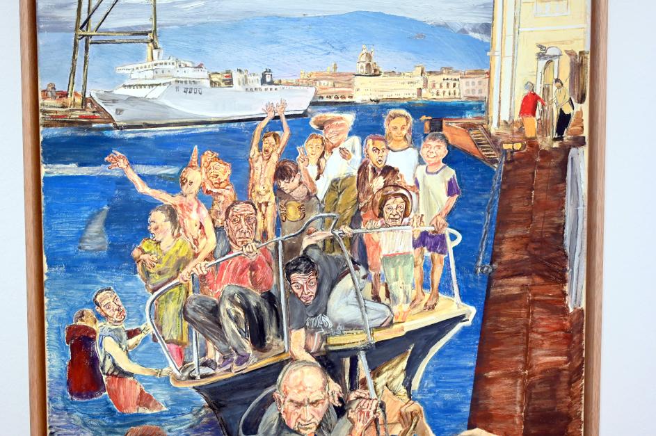 Erwin Pfrang (2014–2017), Reisegesellschaft, Schwäbisch Hall, Kunsthalle Würth, Ausstellung "Sport, Spaß und Spiel" vom 13.12.2021 - 26.02.2023, Obergeschoß, 2017, Bild 2/3