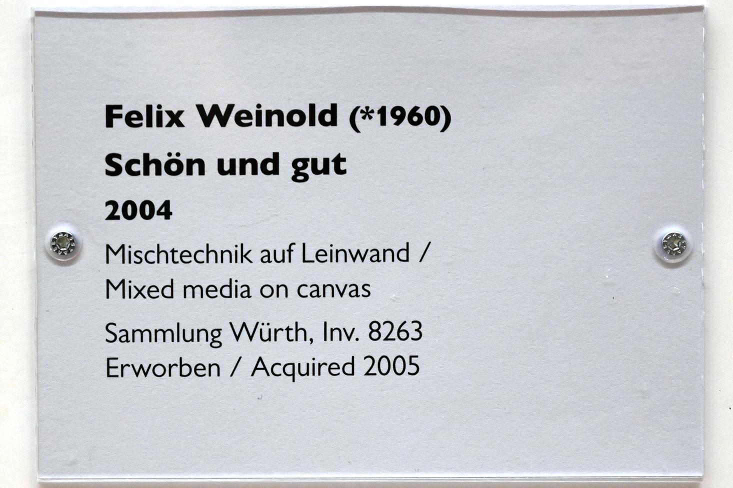 Felix Weinold (2002–2004), Schön und gut, Schwäbisch Hall, Kunsthalle Würth, Ausstellung "Sport, Spaß und Spiel" vom 13.12.2021 - 26.02.2023, Obergeschoß, 2004, Bild 2/2