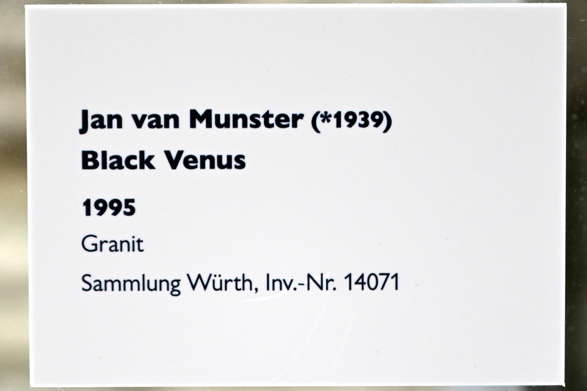 Jan van Munster (1995), Black Venus, Schwäbisch Hall, Kunsthalle Würth, Ausstellung "Sport, Spaß und Spiel" vom 13.12.2021 - 26.02.2023, Untergeschoß, 1995, Bild 4/4